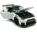 1:32 Scale 2023 GT-R Nismo (R35) Sports Car Model Toy Car Metal Diecast Toy Vehicle, Doors Open, Light Sound, Pull Back, Toys for Boys Kids Gifts, Men Collection, Home Office Décor, White