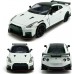 1:32 Scale 2023 GT-R Nismo (R35) Sports Car Model Toy Car Metal Diecast Toy Vehicle, Doors Open, Light Sound, Pull Back, Toys for Boys Kids Gifts, Men Collection, Home Office Décor, White