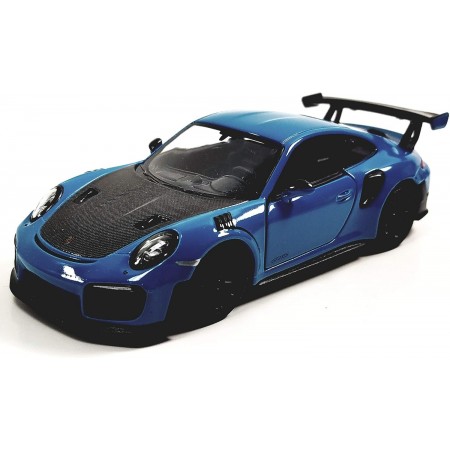 2010 Porsche 911 GT2 RS Aqua Blue 1/36 Scale Diecast Metal Model Toy Sports Car